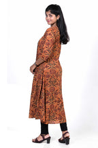 Rust Blossom Alia Cut Kurti