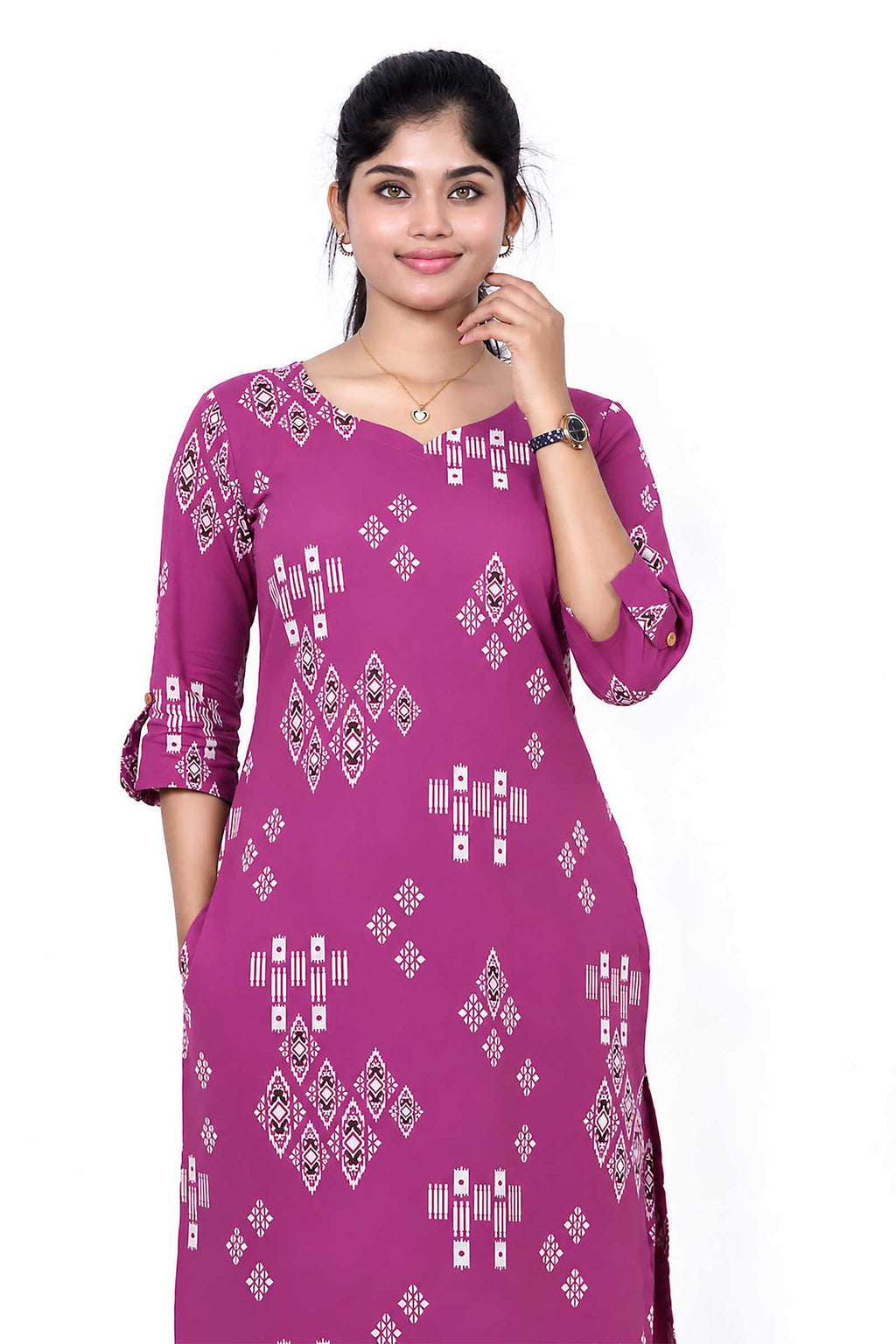 Mauve Ikat Co-ord Set