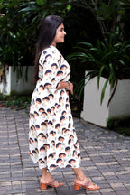 Forest Mushroom Collared Kurti