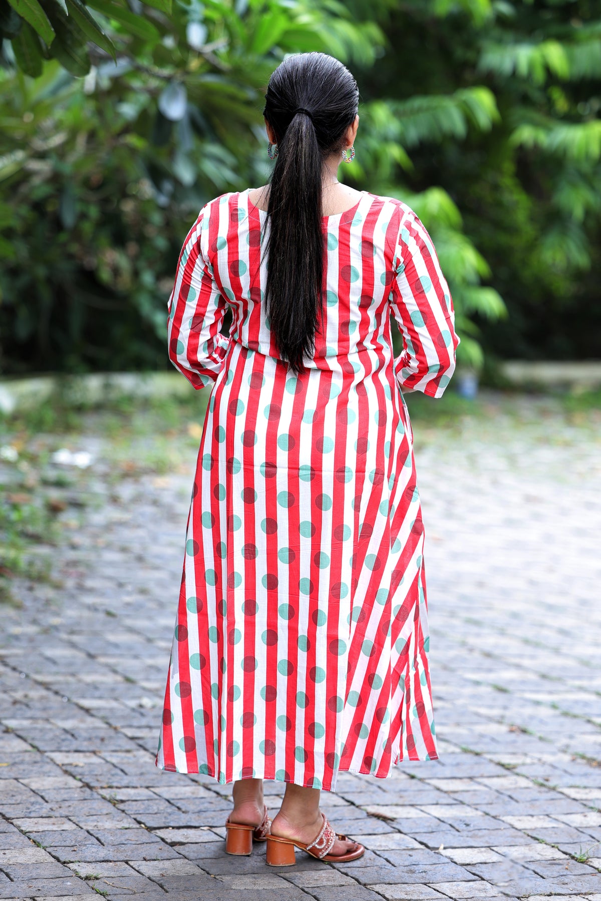 Candy Stripe Dot Kurti