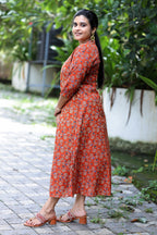 Terracotta Floral Kurti