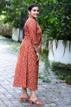 Terracotta Floral Kurti