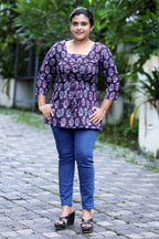 Jamun Bloom Short Kurti