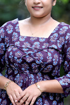 Jamun Bloom Short Kurti