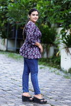 Jamun Bloom Short Kurti