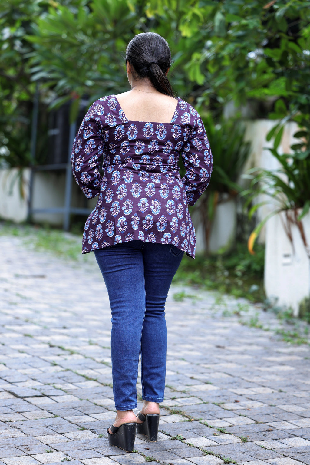 Jamun Bloom Short Kurti