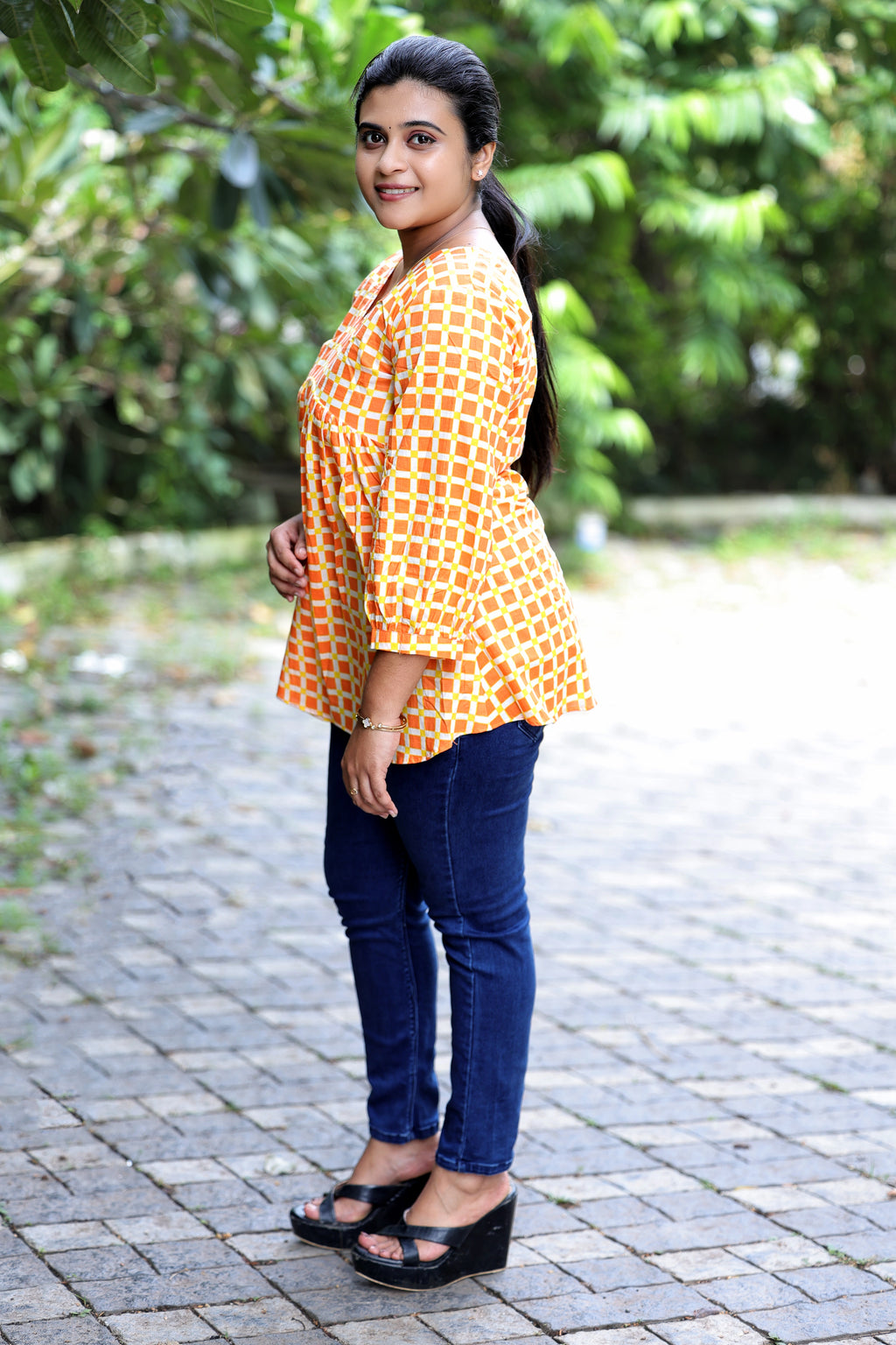 Citrus Grid Top