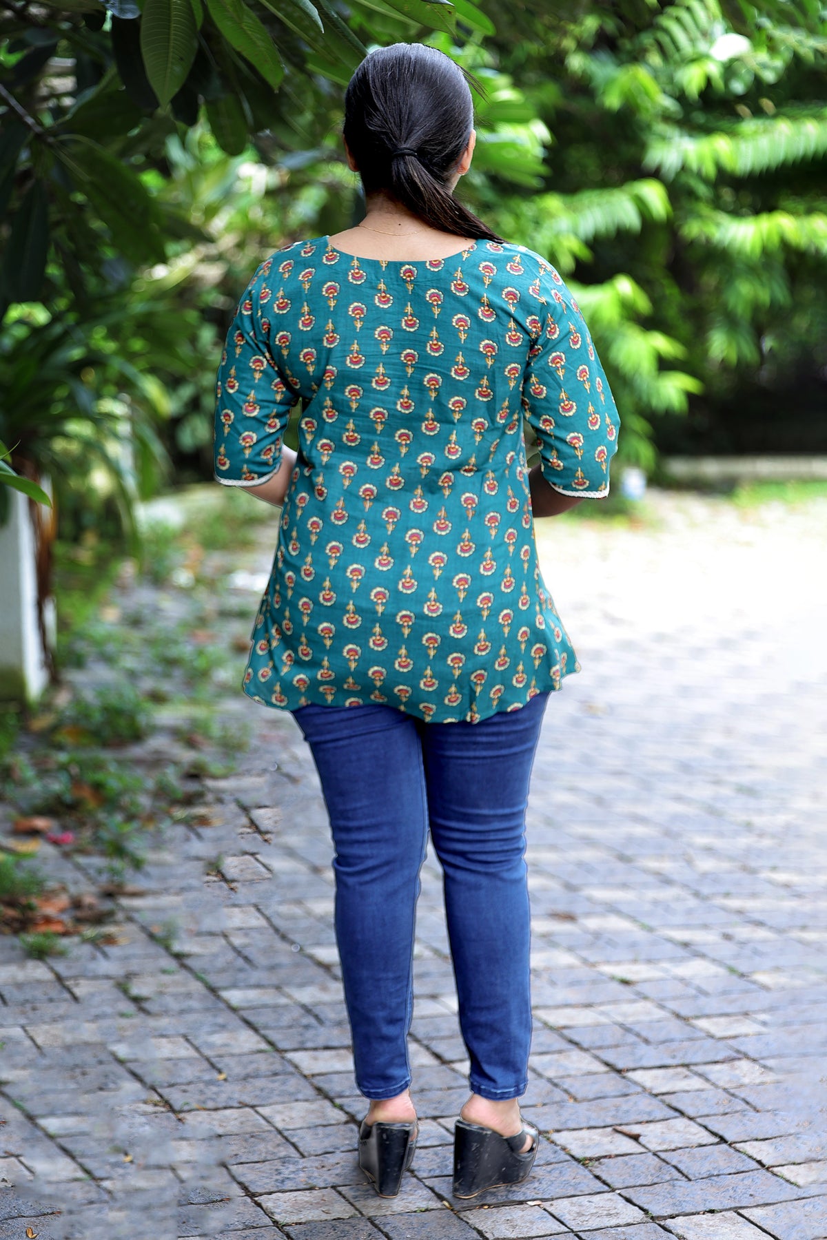Moss Garden Lace Top