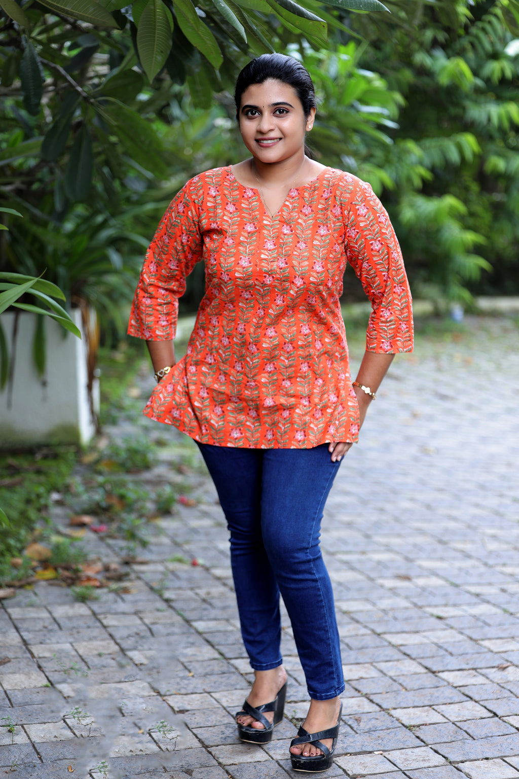 Marigold Vine Short kurti