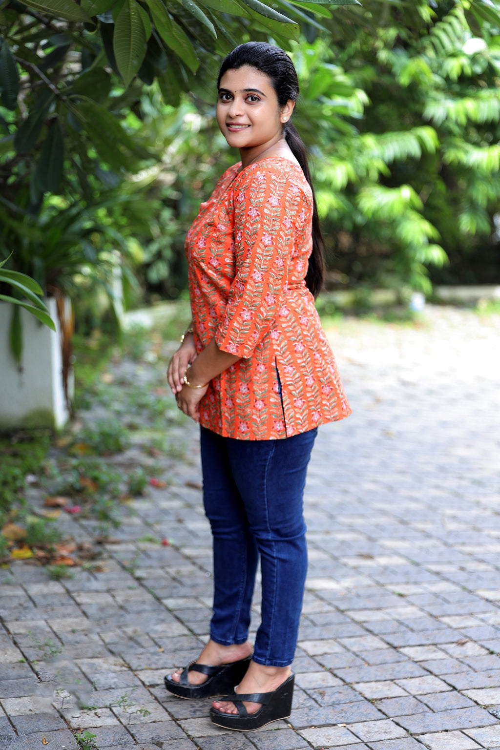 Marigold Vine Short kurti