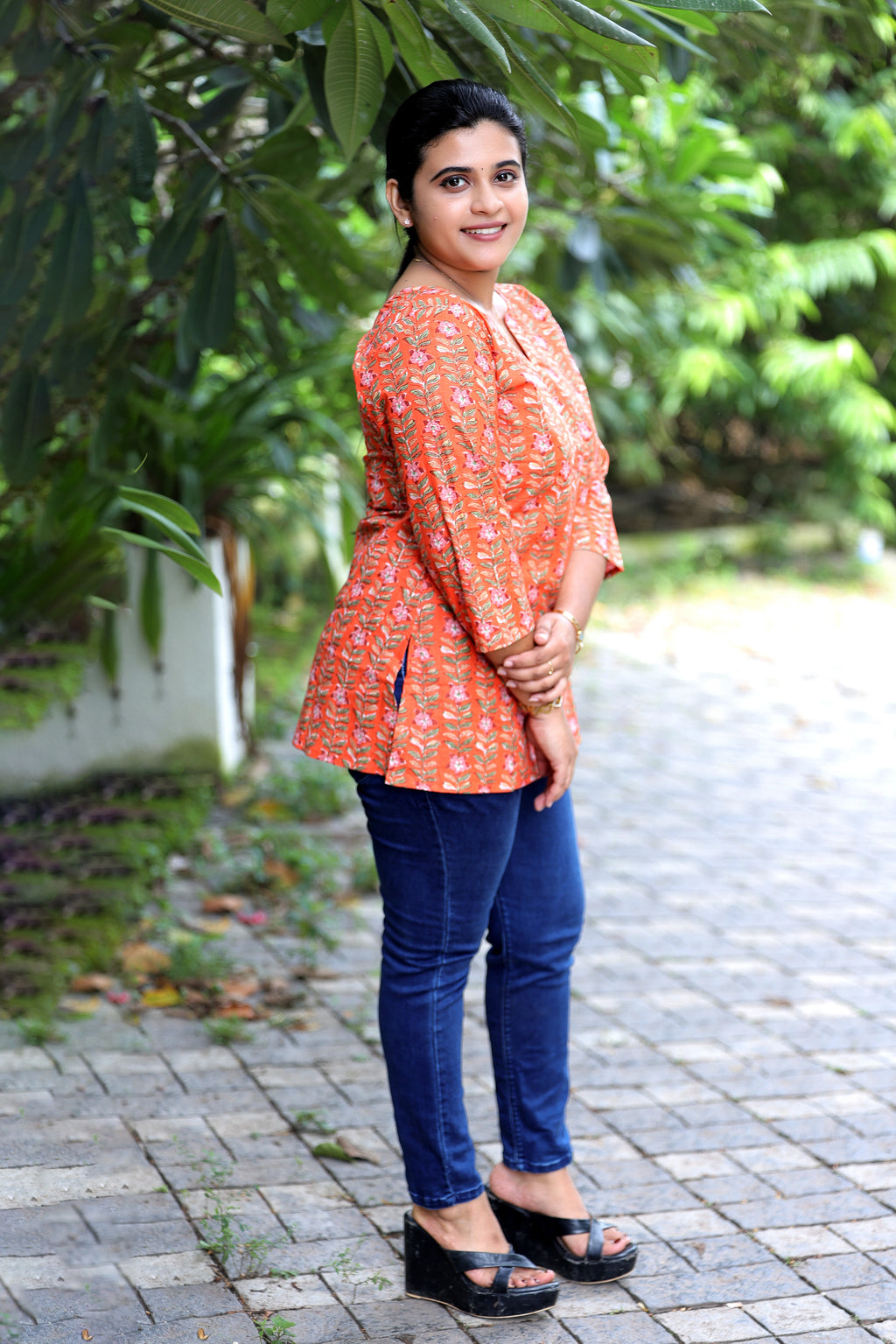 Marigold Vine Short kurti