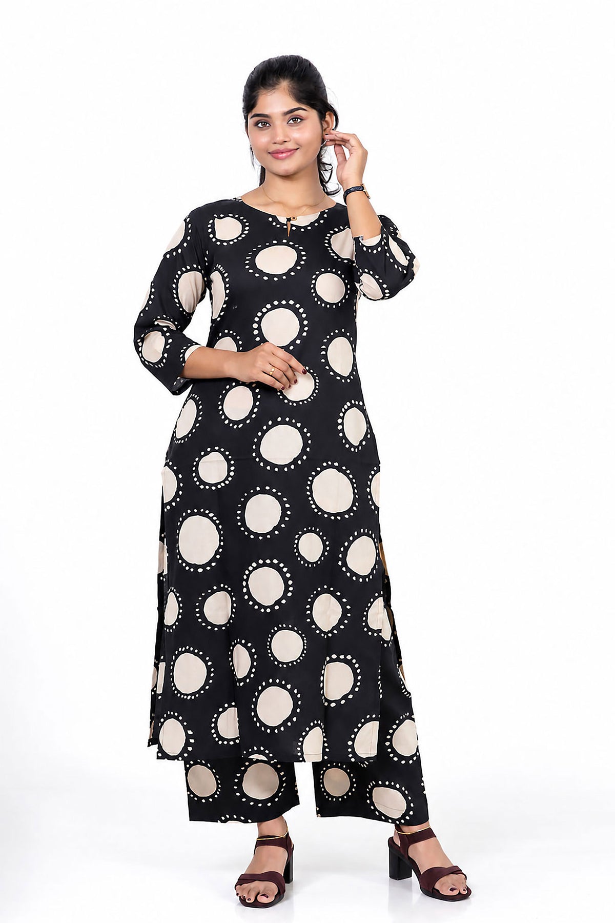Noir Polka Co-ord set