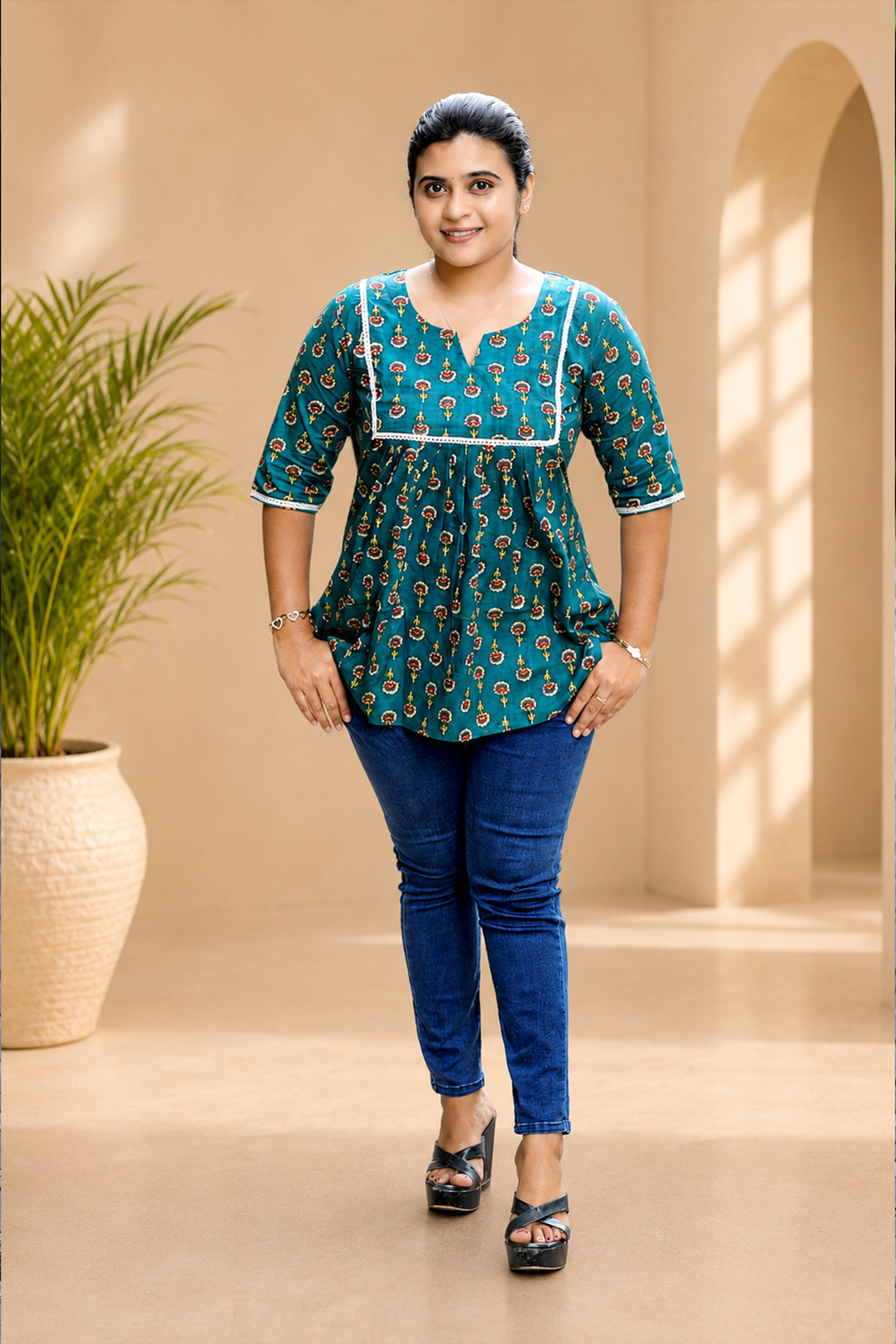 Moss Garden Lace Top