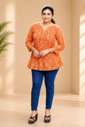 Marigold Vine Short kurti