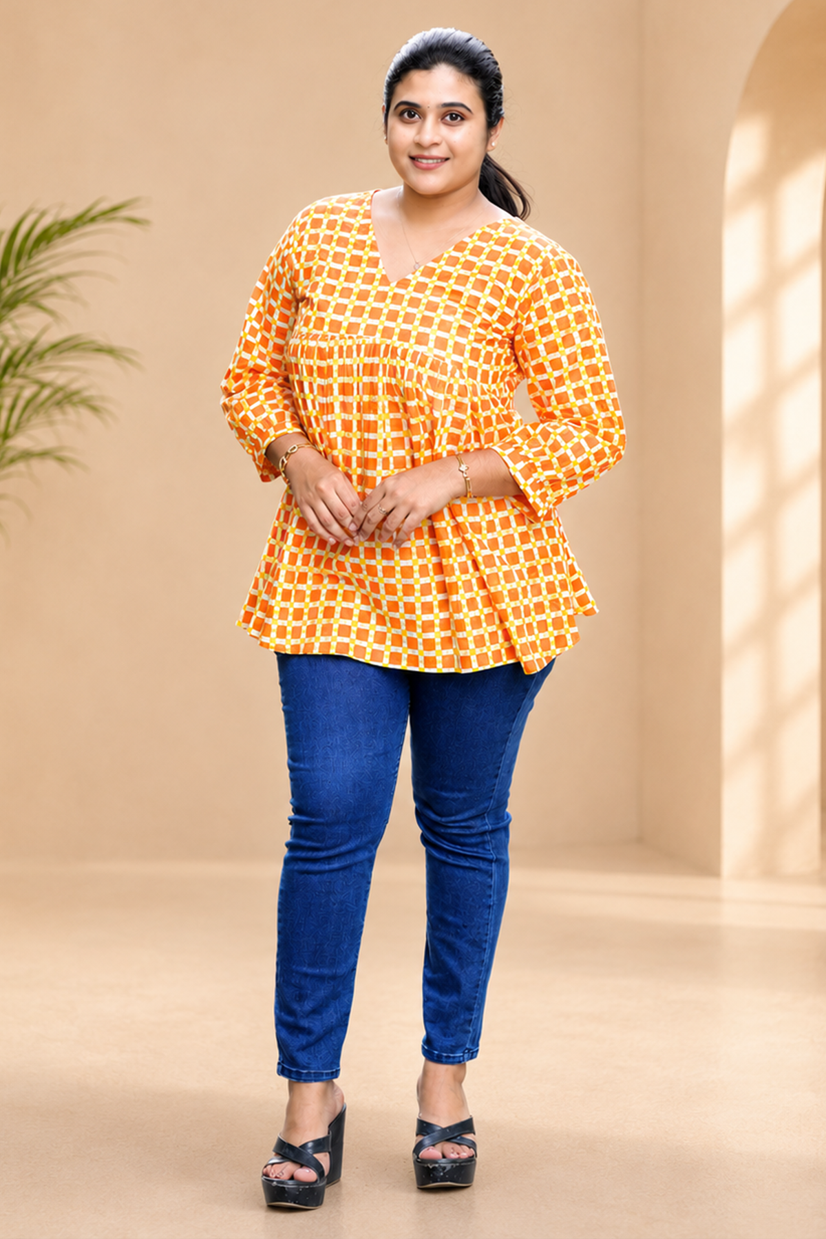 Citrus Grid Top